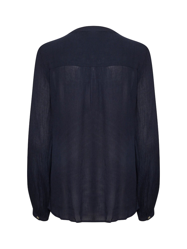 Kaffe Blue Karla Amber Long Sleeve Shirt - Image 3 of 3 Kaffe Blue Karla Amber Long Sleeve Shirt - Image 3 of 3