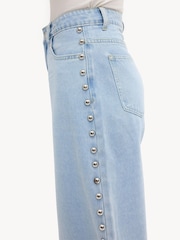 LOAVIES Blue Chasing Cider Skies Balloon Jeans With Studs - Image 2 of 5