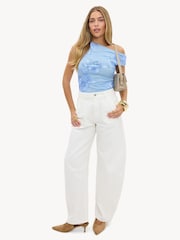 LOAVIES Blue Polished Grace Top - Image 2 of 5