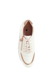 Pavers White Lightweight Wedge Trainers - Image 4 of 5