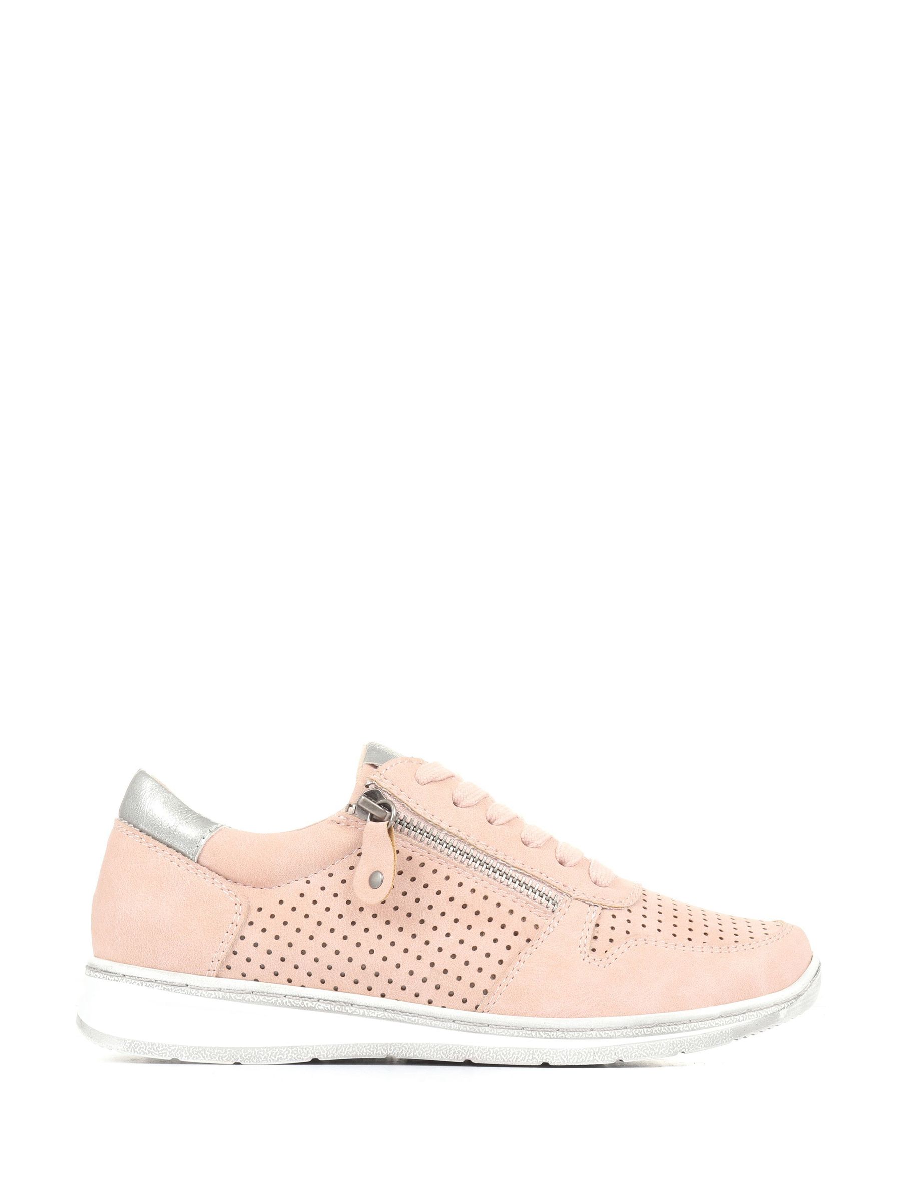 Pavers Women's Breathable Lace-Up Trainers - Supportive Insole, Metallic Details