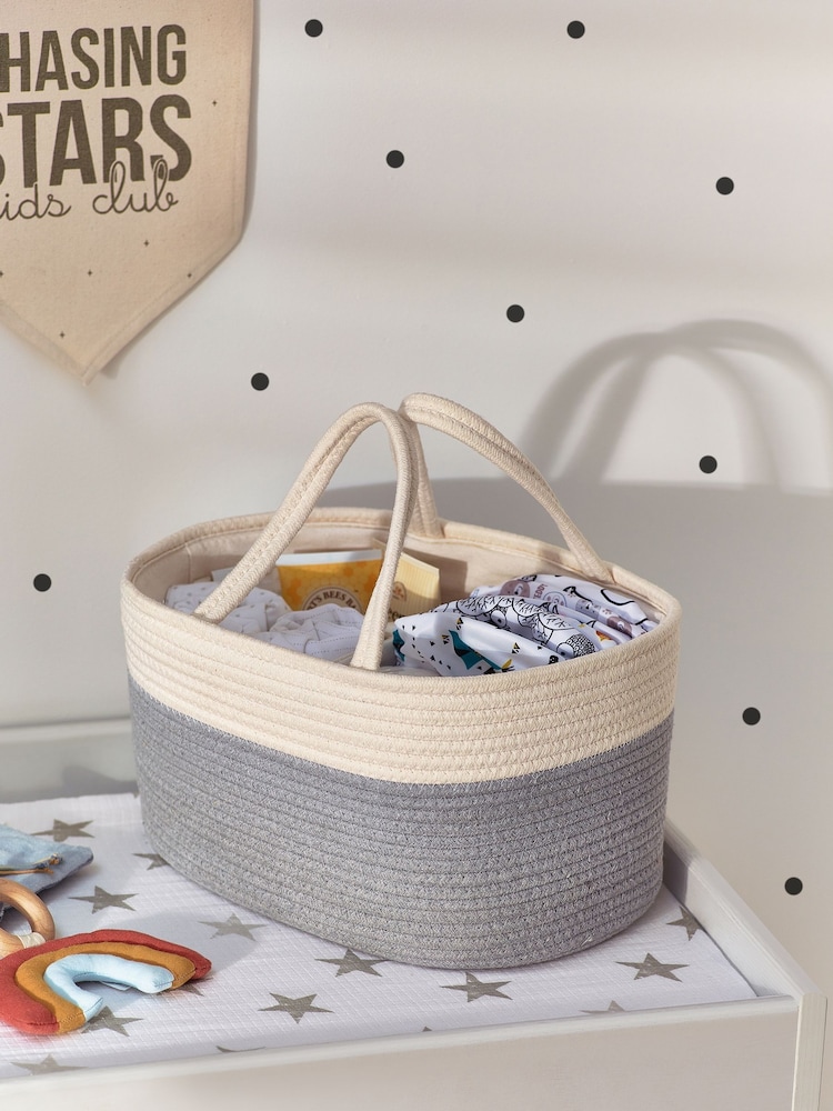 Cream Nursery Caddy Basket - Image 1 of 3