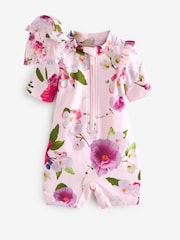 Baker by Ted Baker Sunsafe Swimsuit and Hat Set - Image 2 of 6