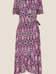 Monsoon Pink Ikat Wrap Dress - Image 4 of 4