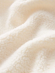 Ecru White Longline Fleece Sweatshirt - Image 6 of 6