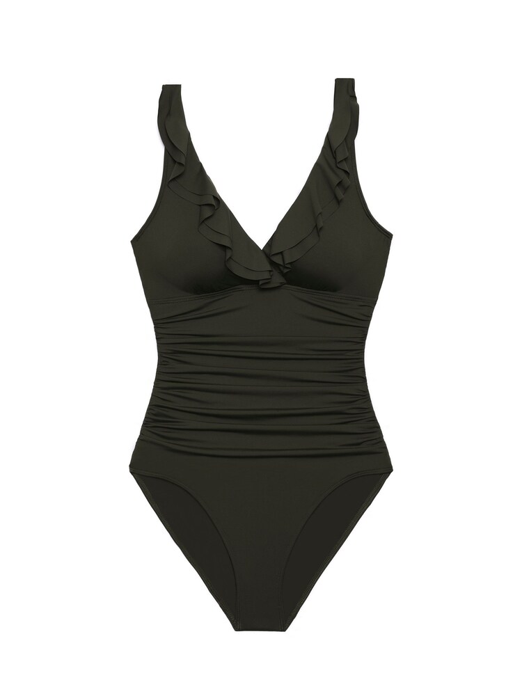 Lauren Ralph Lauren Ruffle Front Swimsuit - Image 4 of 4