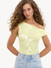 LOAVIES Yellow Polished Grace Top - Image 1 of 5