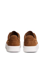 Tommy Hilfiger Brown Suede Court Trainers - Image 4 of 6