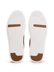 Tommy Hilfiger Brown Suede Court Trainers - Image 6 of 6