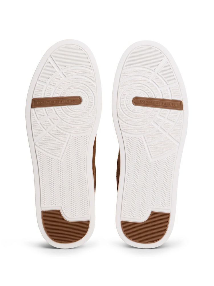 Tommy Hilfiger Brown Suede Court Trainers - Image 6 of 6 Tommy Hilfiger Brown Suede Court Trainers - Image 6 of 6