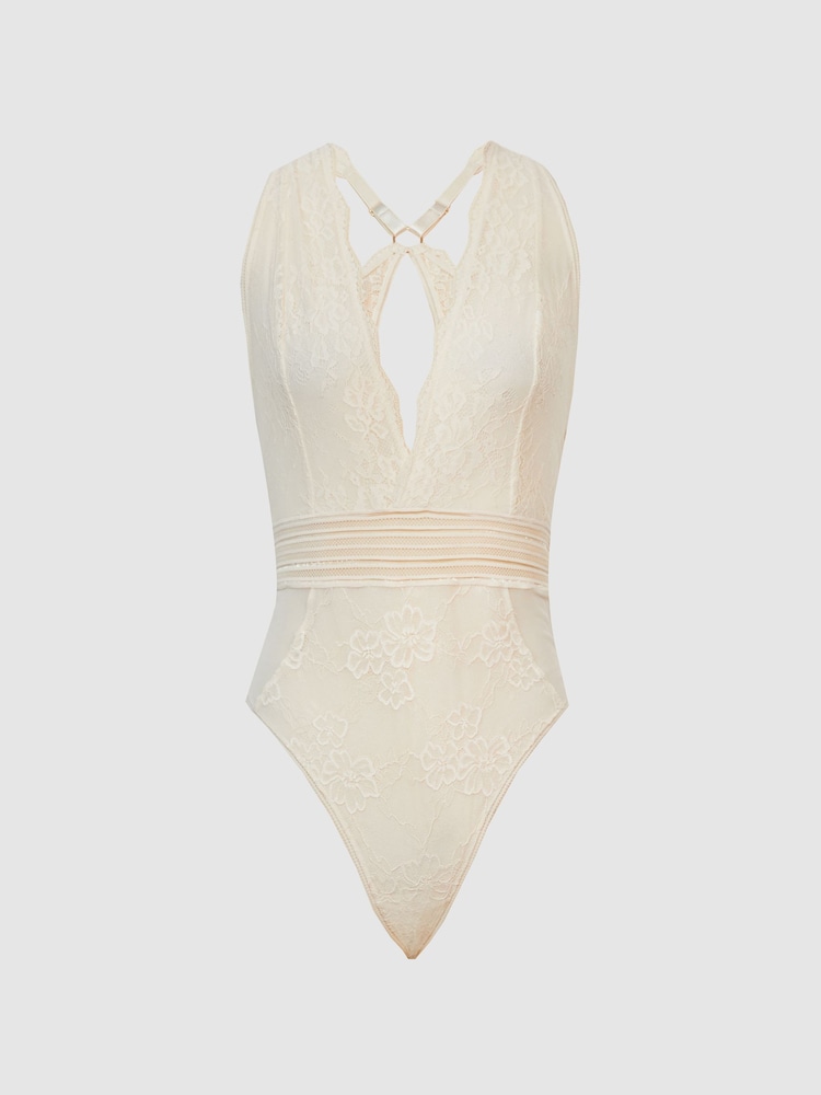 Reiss Ivory Candy Sleeveless Lace Body - Image 2 of 6