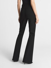 Reiss Black Dylan Flared Trousers - Image 5 of 7