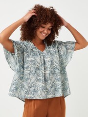 Sofie Schnoor White Blouse With Print And Foil Dots - Image 1 of 1