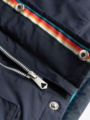 Paul Smith Junior Jungen Spritzwasserabweisender Parka-Mantel, Marineblau - Bild 10 von 11