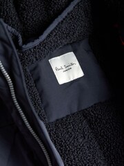 Paul Smith Junior Jungen Spritzwasserabweisender Parka-Mantel, Marineblau - Bild 11 von 11