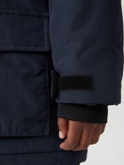 Paul Smith Junior Jungen Spritzwasserabweisender Parka-Mantel, Marineblau - Bild 4 von 11