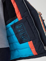 Paul Smith Junior Jungen Spritzwasserabweisender Parka-Mantel, Marineblau - Bild 5 von 11