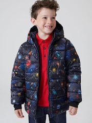 Paul Smith Junior Boys Shower Resistant Reversible Padded Coat - Image 3 of 10