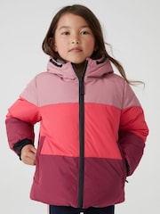 Paul Smith Junior Girls Reversible Reflective Colour Block Padded Coat - Image 1 of 11
