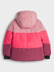 Paul Smith Junior Girls Reversible Reflective Colour Block Padded Coat - Image 8 of 11