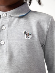 Paul Smith Junior Boys Long Sleeve Zebra Logo Polo Shirt - Image 4 of 10