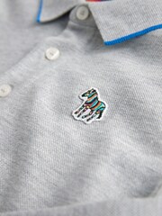 Paul Smith Junior Boys Long Sleeve Zebra Logo Polo Shirt - Image 8 of 10
