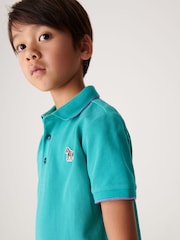 Paul Smith Junior Boys Short Sleeve Zebra Logo Polo Shirt - Image 1 of 8