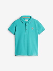 Paul Smith Junior Boys Short Sleeve Zebra Logo Polo Shirt - Image 4 of 8
