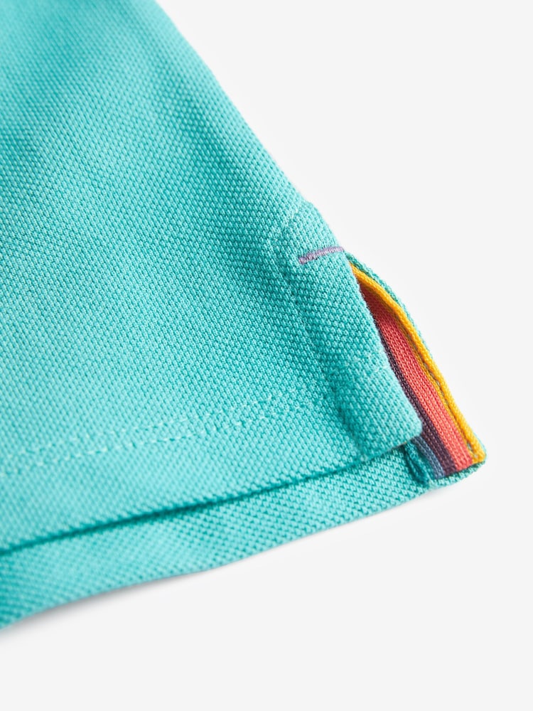 Paul Smith Junior Boys Short Sleeve Zebra Logo Polo Shirt - Image 8 of 8