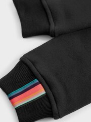 Черный - Худи для мальчиков с зебровым принтом и логотипом Paul Smith Junior - Изображение 8 из 9
