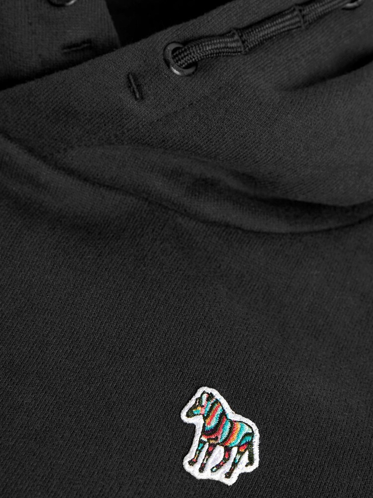 Черный - Худи для мальчиков с зебровым принтом и логотипом Paul Smith Junior - Изображение 9 из 9