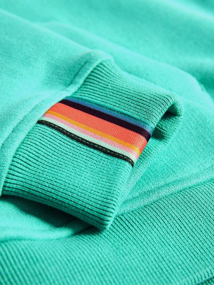 Зеленый - Худи для мальчиков с зебровым принтом и логотипом Paul Smith Junior - Изображение 6 из 6