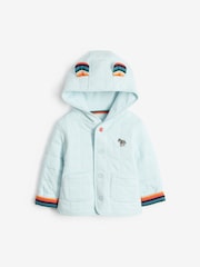Paul Smith Junior Baby Blue Zebra Logo Quilted Jacket - Image 1 of 4