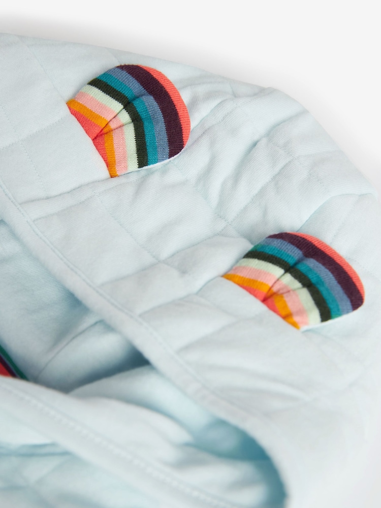 Paul Smith Junior Baby Blue Zebra Logo Quilted Jacket - Image 4 of 4