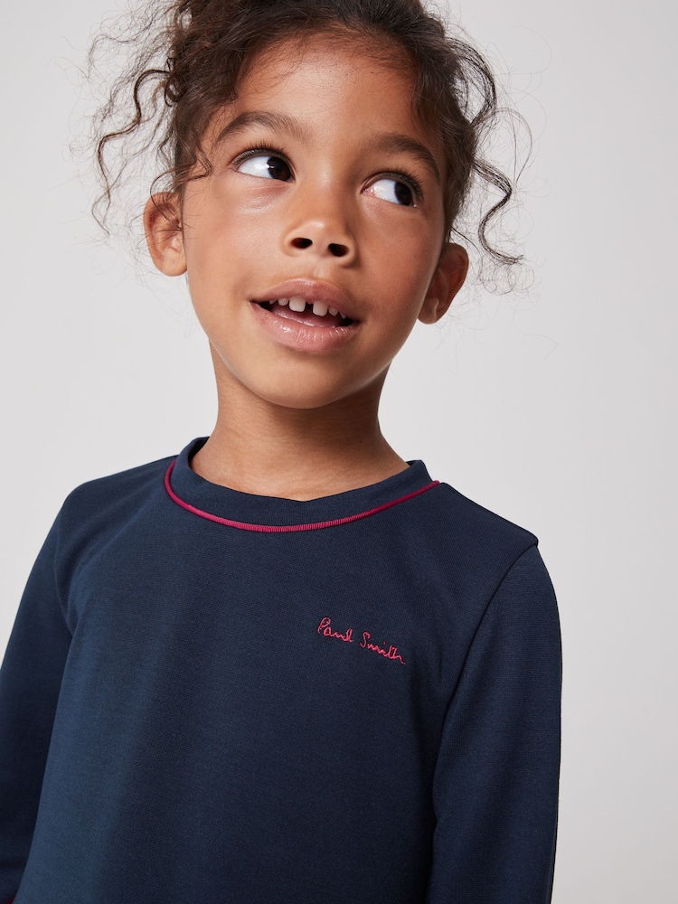 Paul Smith Junior Girls Long Sleeve Pleated Dress - Image 3 of 7
