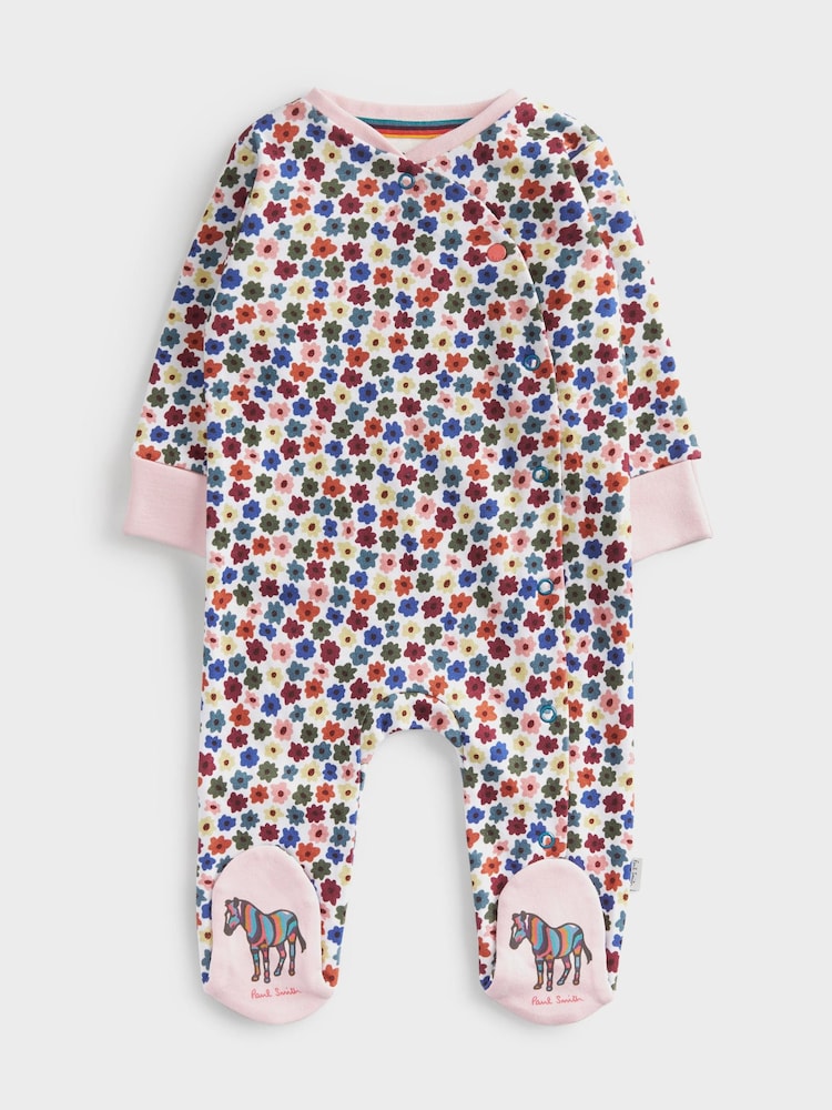 Paul Smith Baby Girls Floral Sleepsuit Gift Set - Image 2 of 8