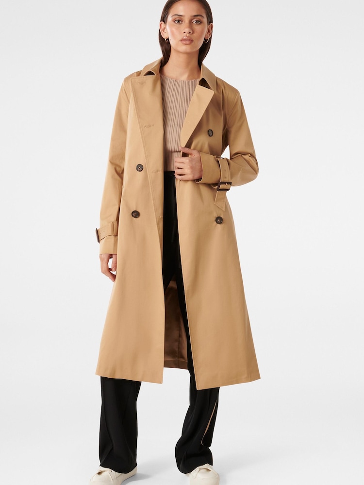 Forever New Animal Jacinta Classic Trench Coat - Image 1 of 4 Forever New Animal Jacinta Classic Trench Coat - Image 1 of 4