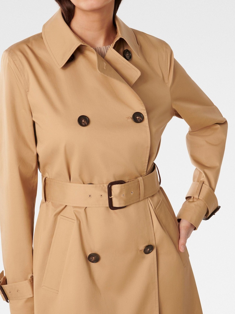 Forever New Animal Jacinta Classic Trench Coat - Image 4 of 4 Forever New Animal Jacinta Classic Trench Coat - Image 4 of 4
