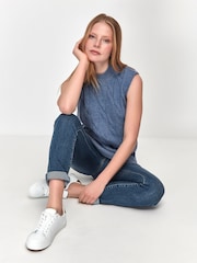 M&co Zopfstrick-Trägertop, Blau - Bild 3 von 5