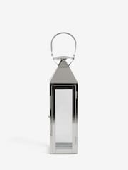 Silver Medium Metal And Glass Lantern - Image 7 of 8