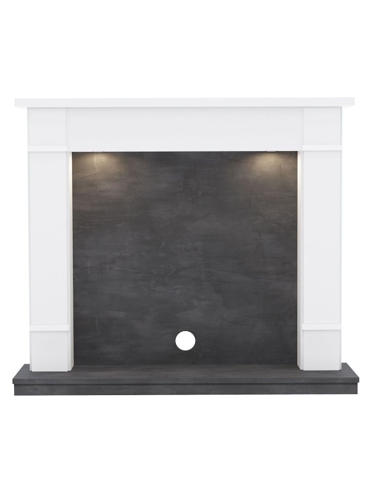 Be Modern Ash White Cheshire Timber Inglenook Fireplace Surround - Image 2 of 4