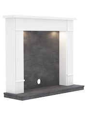 Be Modern Ash White Cheshire Timber Inglenook Fireplace Surround - Image 3 of 4
