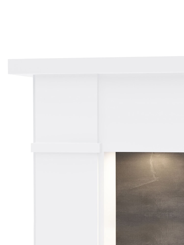 Be Modern Ash White Cheshire Timber Inglenook Fireplace Surround - Image 4 of 4