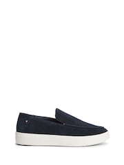 Tommy Hilfiger Blue Lightweight Suede Loafers - Image 1 of 6