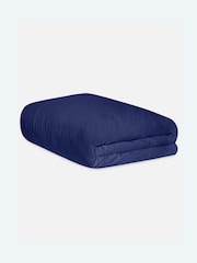 Jasper Conran London Navy Blue Satin 500 Thread Count Duvet Cover - Image 4 of 4