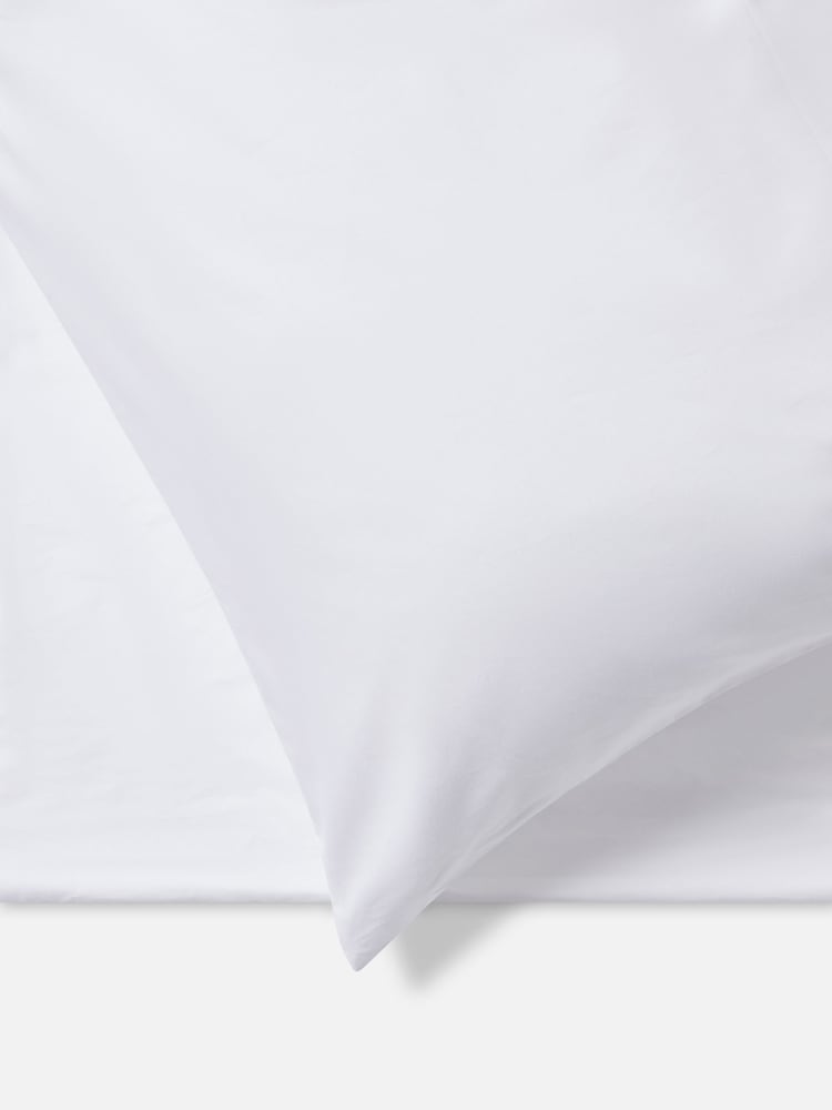 Jasper Conran London White 300 Thread Count Percale Weave Plain Duvet Cover - Image 2 of 4
