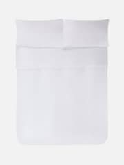 Jasper Conran London White 300 Thread Count Percale Weave Plain Duvet Cover - Image 4 of 4