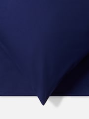 Jasper Conran London Navy Blue Deep Fitted Cotton 300 Thread Sheet - Image 3 of 5