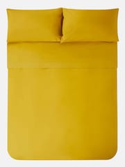 Jasper Conran London Yellow Deep Fitted 100% Cotton 300 Thread Sheet - Image 2 of 3