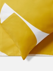 Jasper Conran London Bamboo Yellow 300 Thread Count Graphic Print 100% Cotton Duvet Cover and Pillowcase Set - Image 2 of 4
